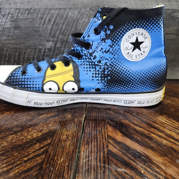 Converse All Star x The Simpsons Homer Simpson High Tops Size 12 Men / 14 Women - Picture 5 of 10